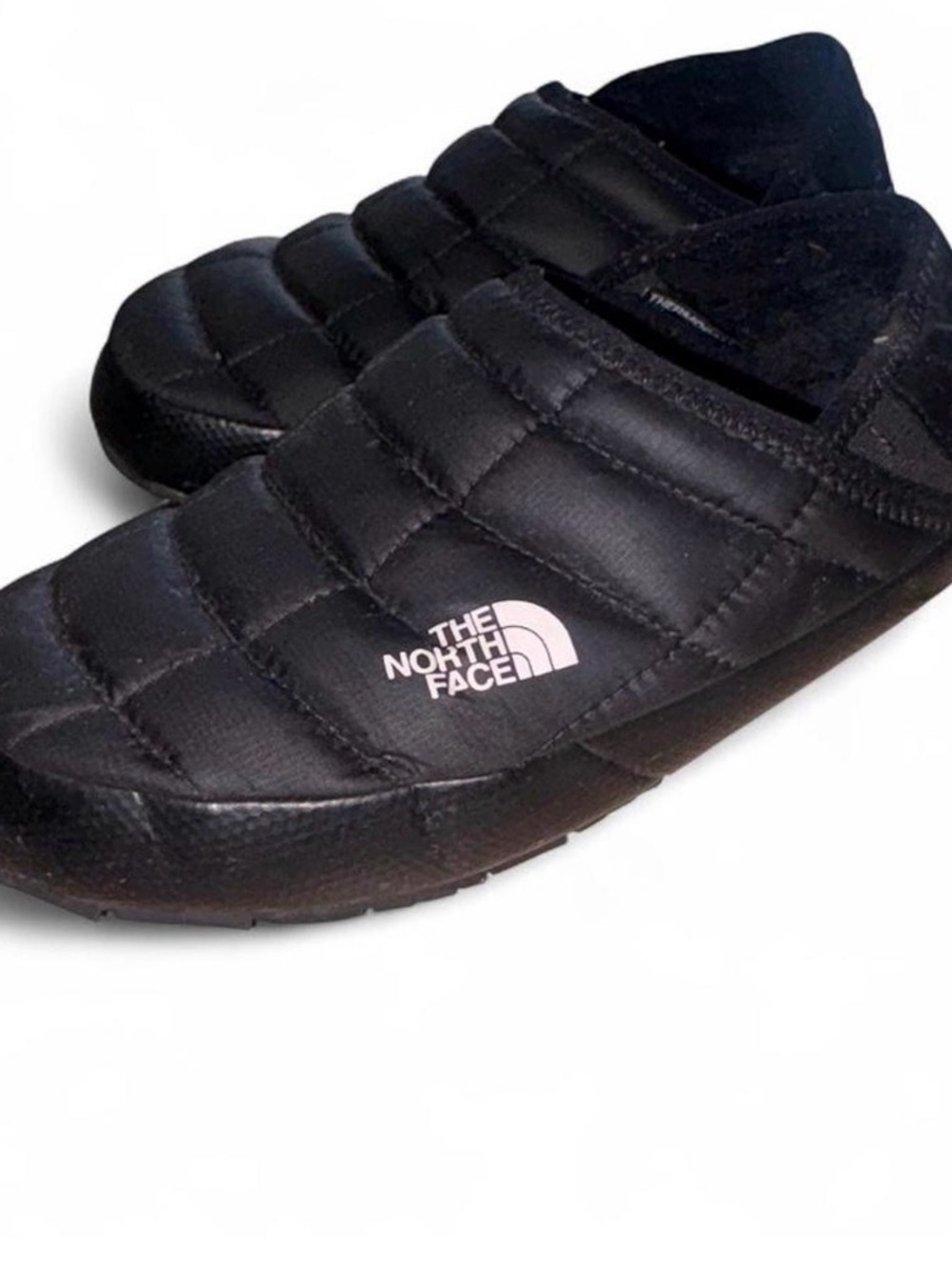 The North Face Black Quilted Slip-On Insulated Mules